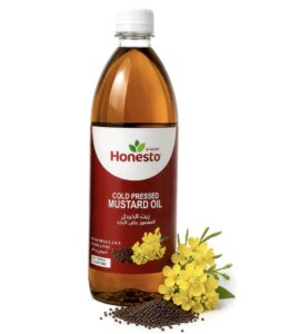 Honesto Cold Press Mustard Oil 1 ltr Pure Cold Press Mustard Oil by Puresto Foods