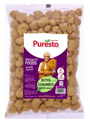 Soya Chunks from Puresto. Soya wadi