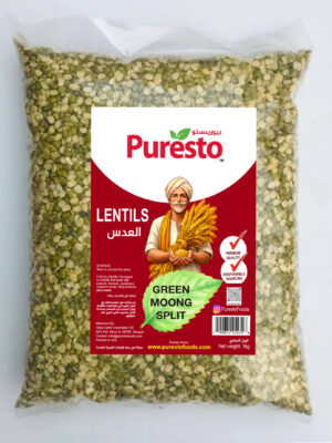 Green Moong Dal split, premium quality from Puresto