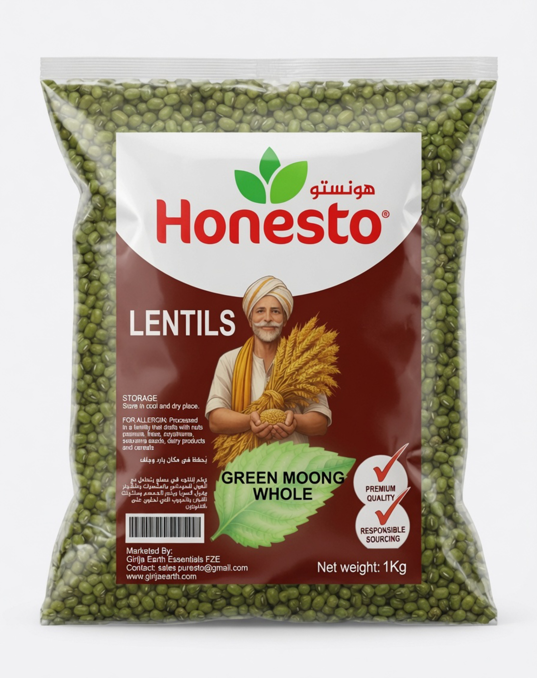 Premium quality whole moong from Purestofoods