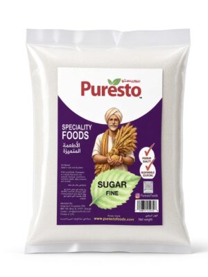 Sugar Fine 1kg pack - Puresto Foods pure fine granulated sugar
